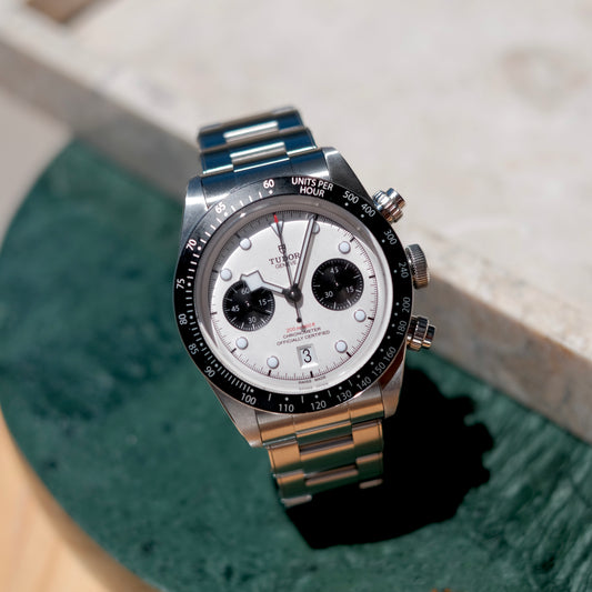 2021 Black Bay Chronograph Panda 79360N, Box & Papers.