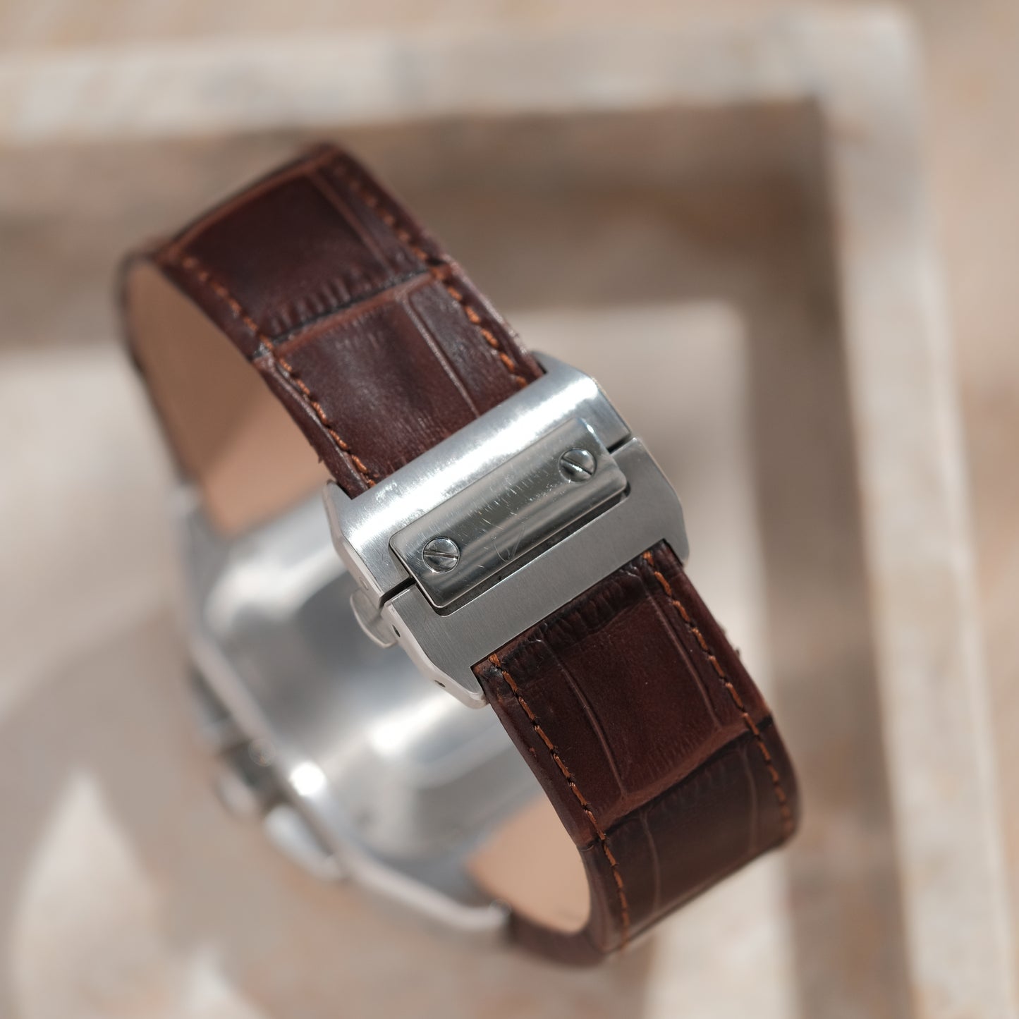 2006 Santos 100 XL chronograph ref 2740, Box & Papers.