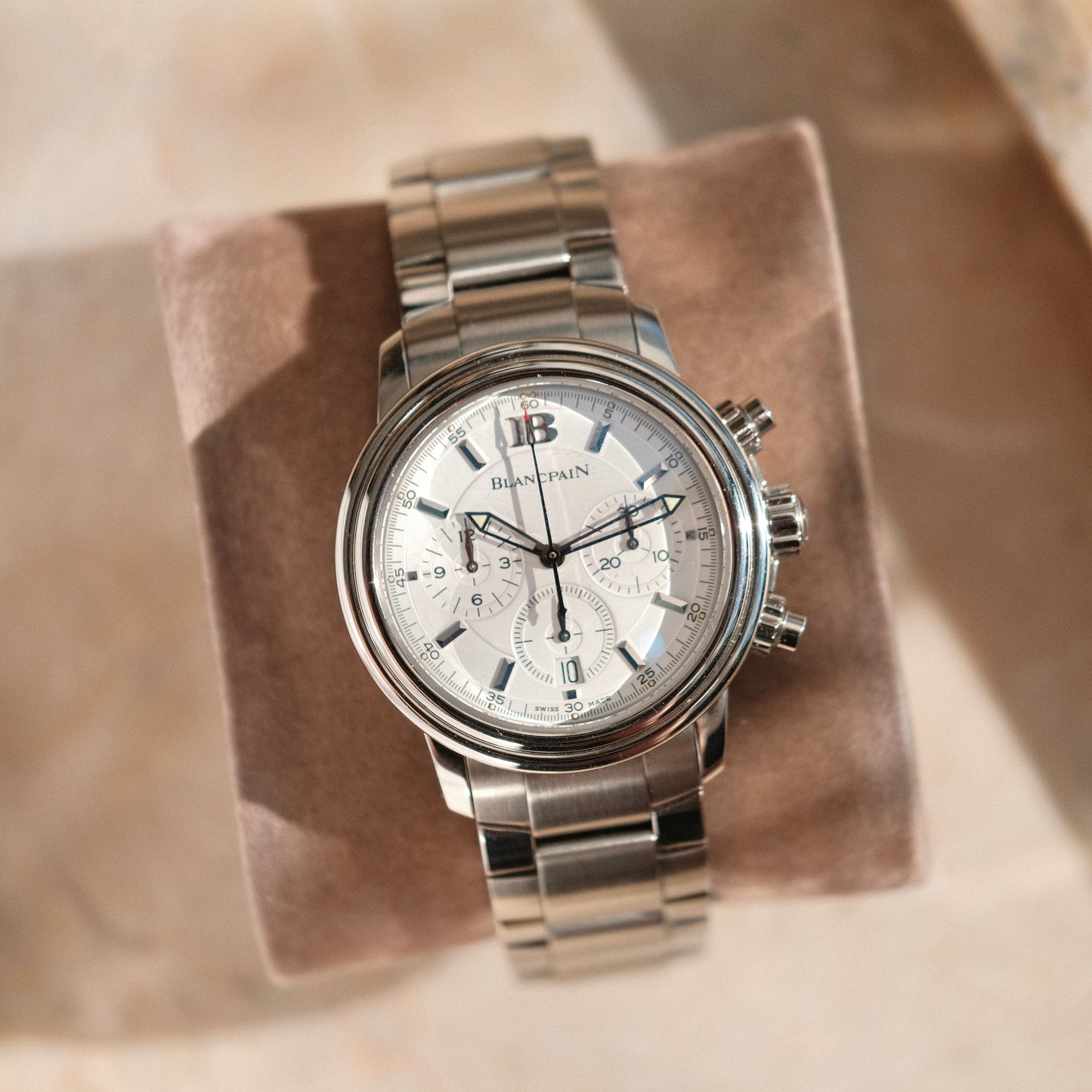 Leman Chronograph Ref 2185 , Frédéric Piguet Movement, with Travel Case.