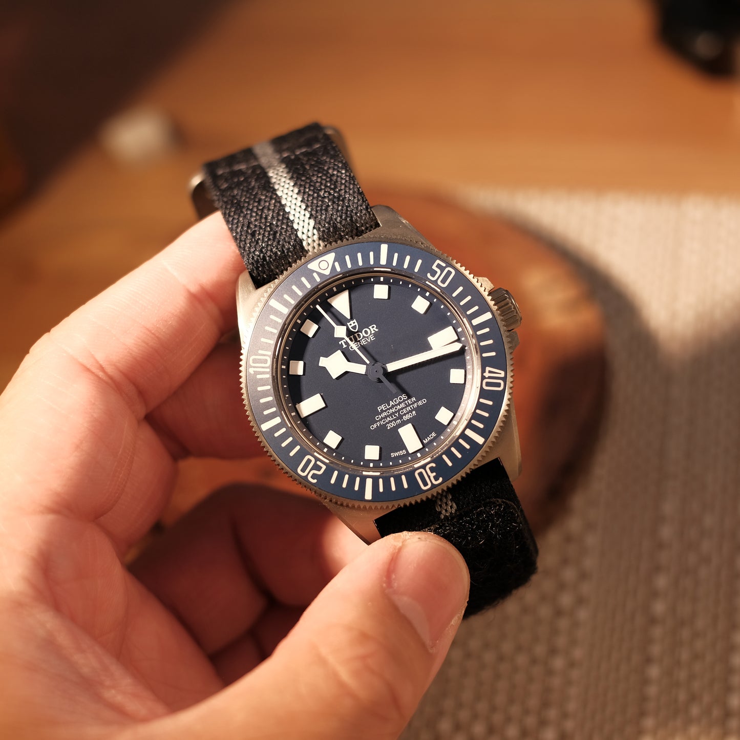 2023 Pelagos FXD Marine Nationale Blue Ref 25707B/23, Box & Papers.