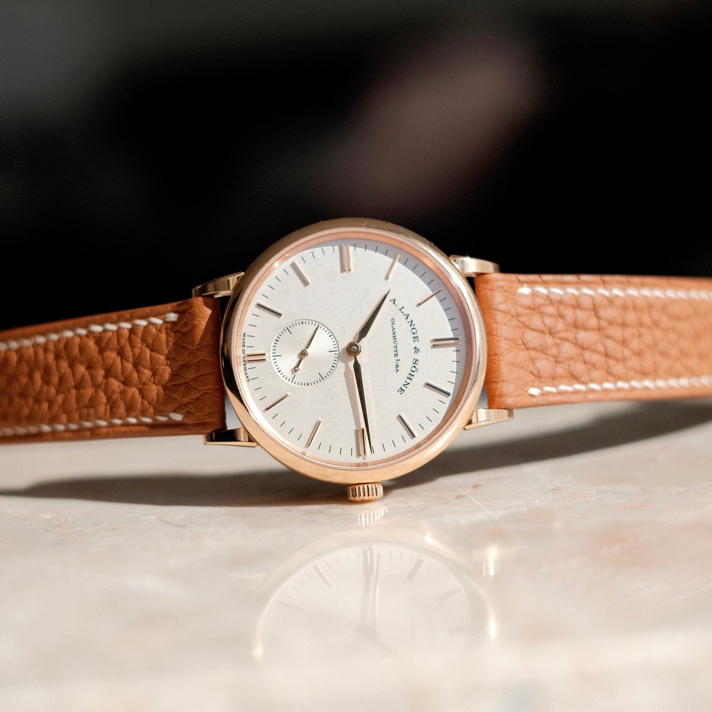 2018 Saxonia 35mm 18k Rose Gold, Box & Papers.