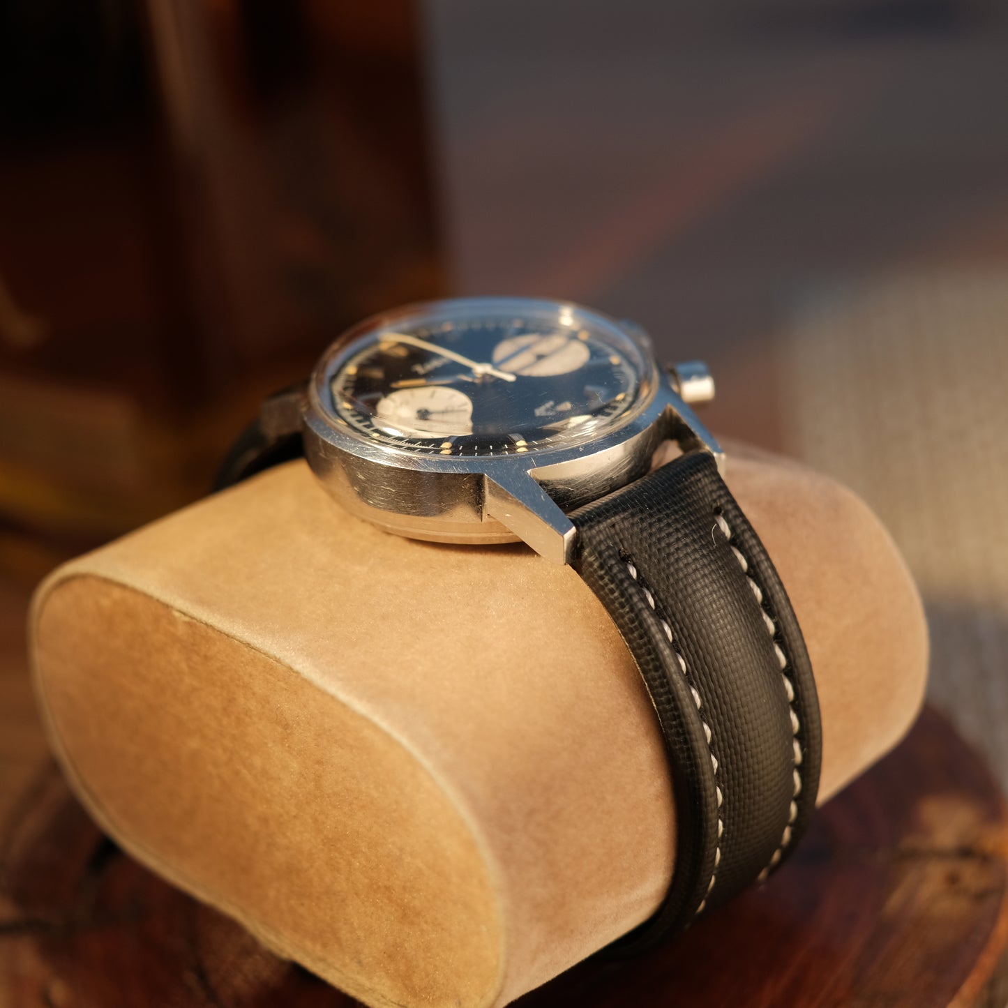 Circa 1960’s Reverse Panda Chronograph ref 7823 “Poor man’s Carrera”, Watch Only & Exceptional Condition!