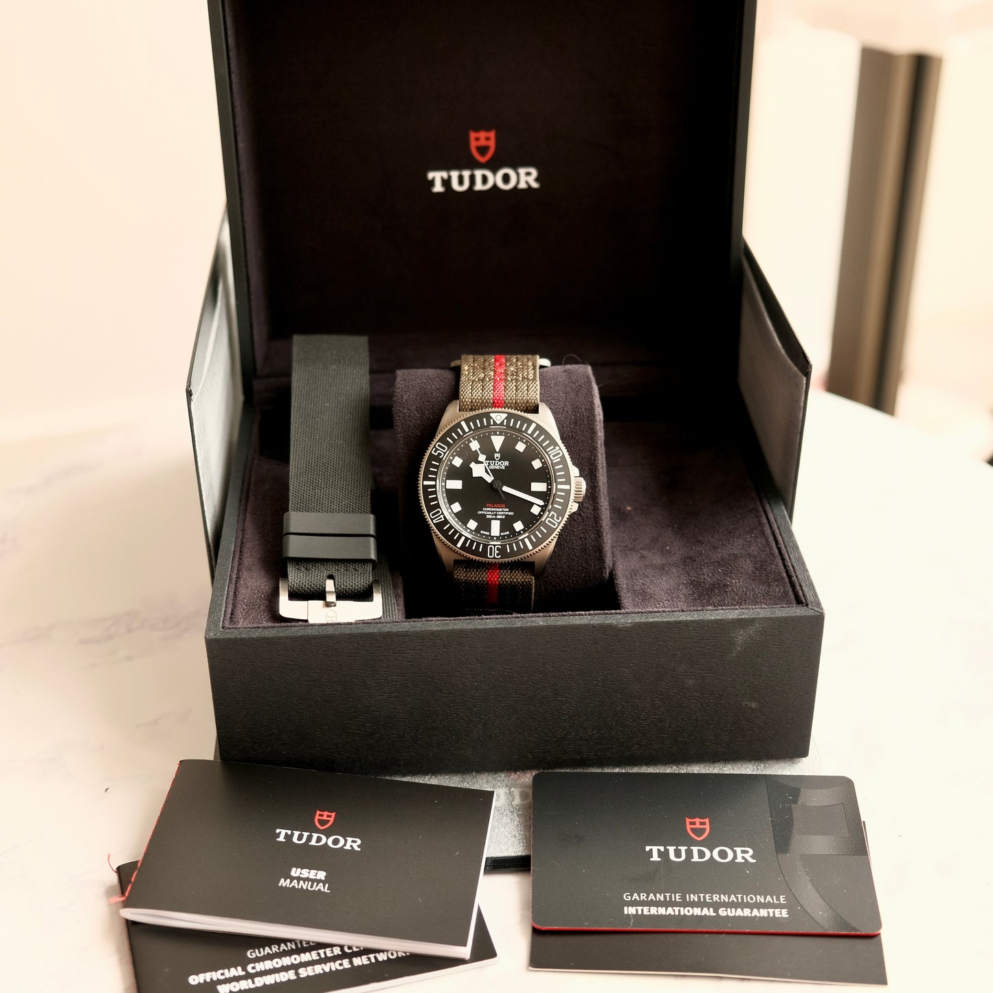 2023 Pelagos FXD Titanium 25717N, Full Set!