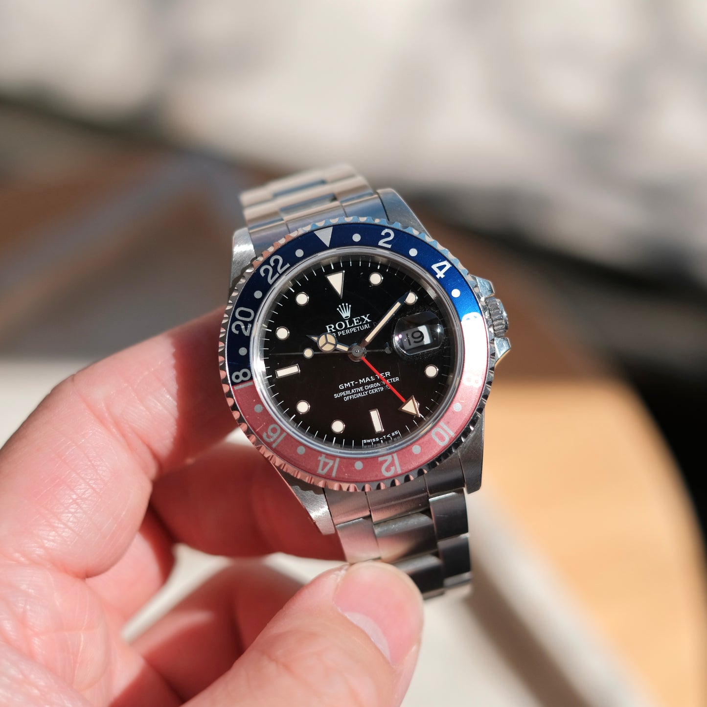 1995 Gmt-Master 16700 Pink Flamingo Creamy Patina, Watch Only.