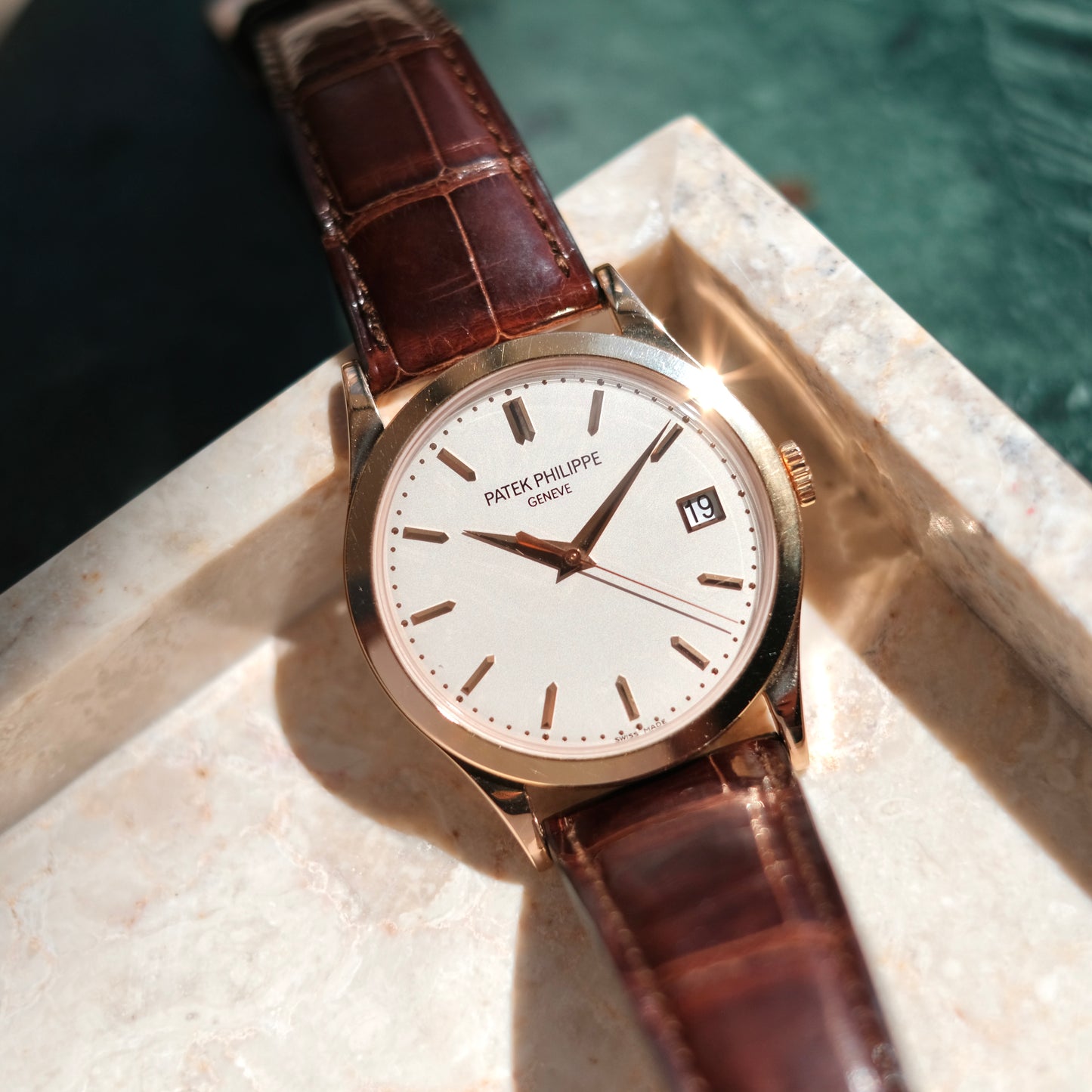 2008 Calatrava 5296R Rose Gold, Box & Papers