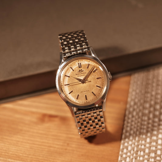 Circa 60’s Kingmatic Borgel Case Tropical Dial, ref 11179