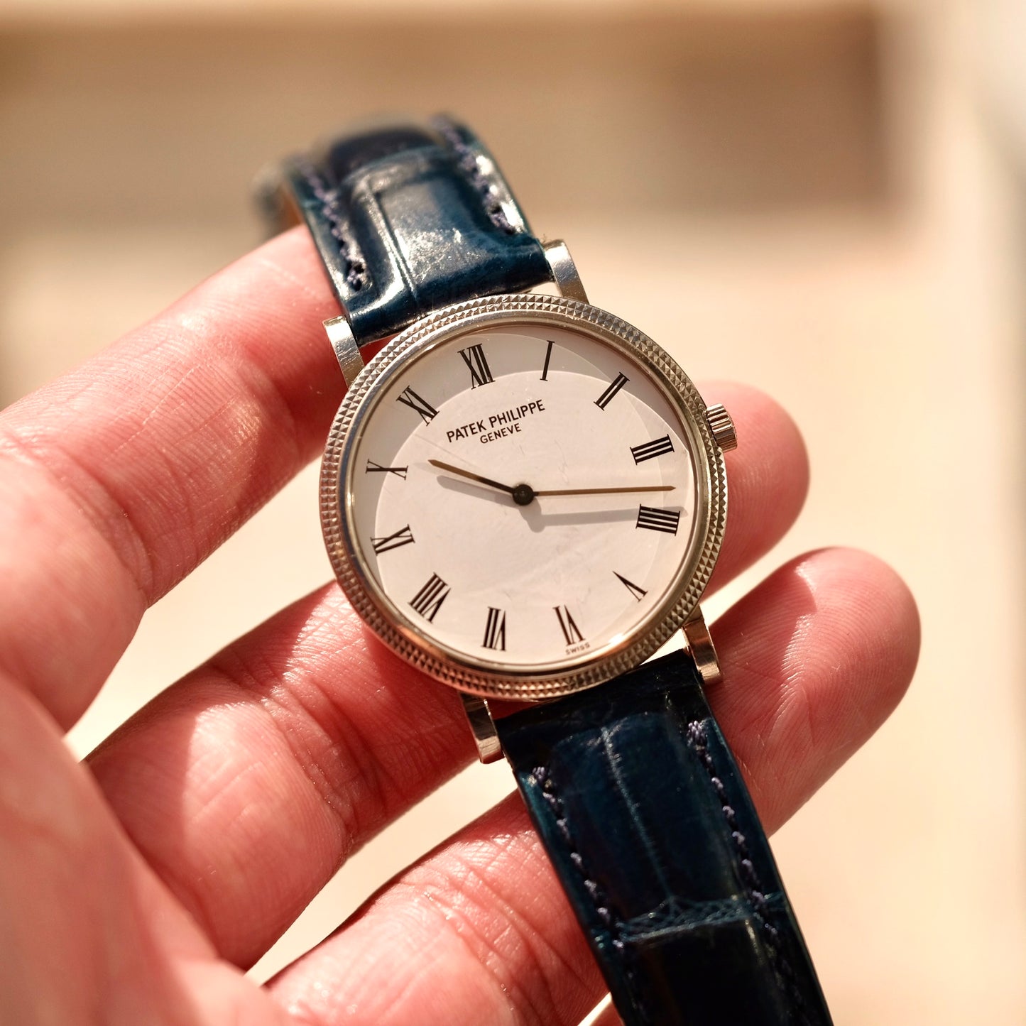 Calatrava Micro-Rotor 18k White Gold 5120G