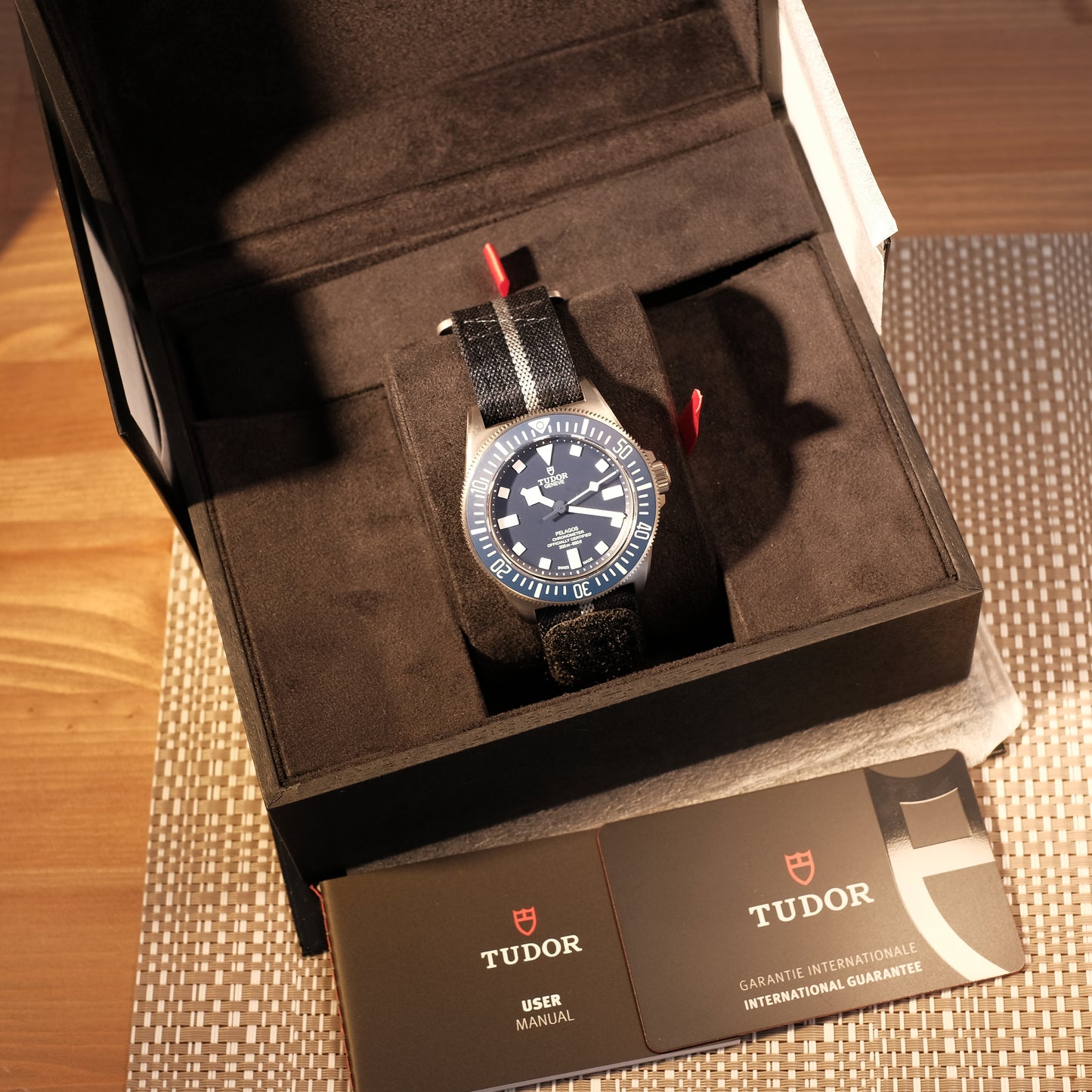 2023 Pelagos FXD Marine Nationale Blue Ref 25707B/23, Box & Papers.