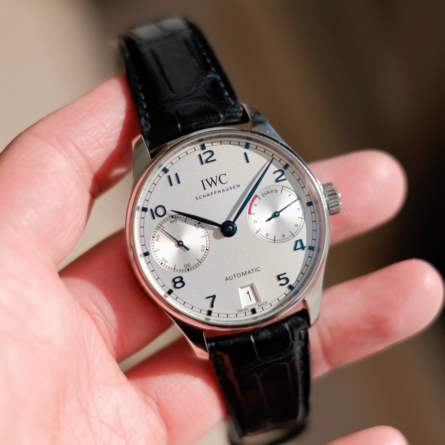 Portugieser 7 Days Silver Automatic, IW500705 Full Set