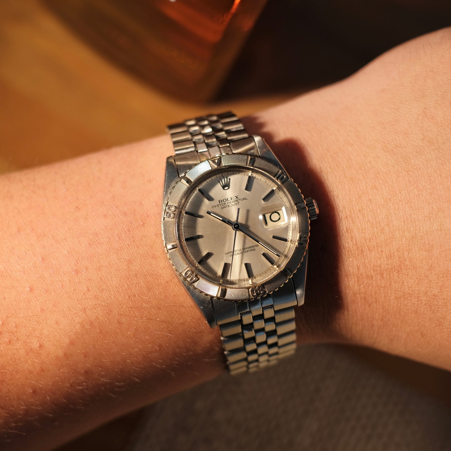 1962 Datejust 36 Thunderbird/ Turn-o-Graph 18k White Gold & Steel, Watch only