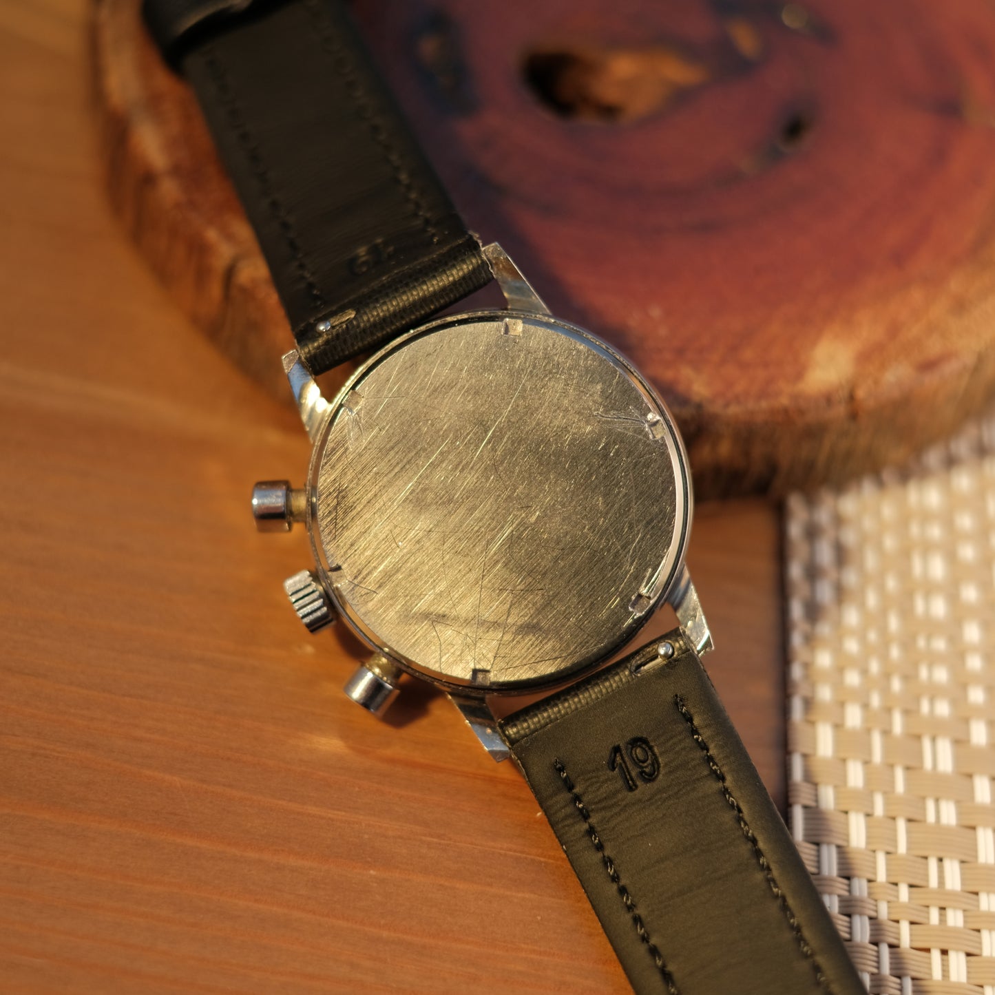 Circa 1960’s Reverse Panda Chronograph ref 7823 “Poor man’s Carrera”, Watch Only & Exceptional Condition!