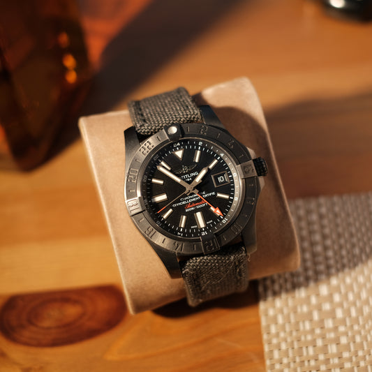 2017 Avenger II GMT Black Steel Volcano Black, Box & Papers.