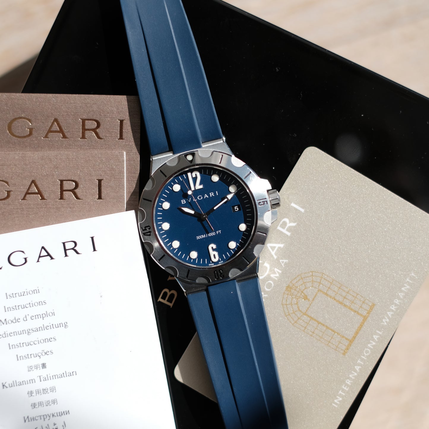 2018 Diagono Scuba Blue, Ref DP 41 S SD - Box & Papers.