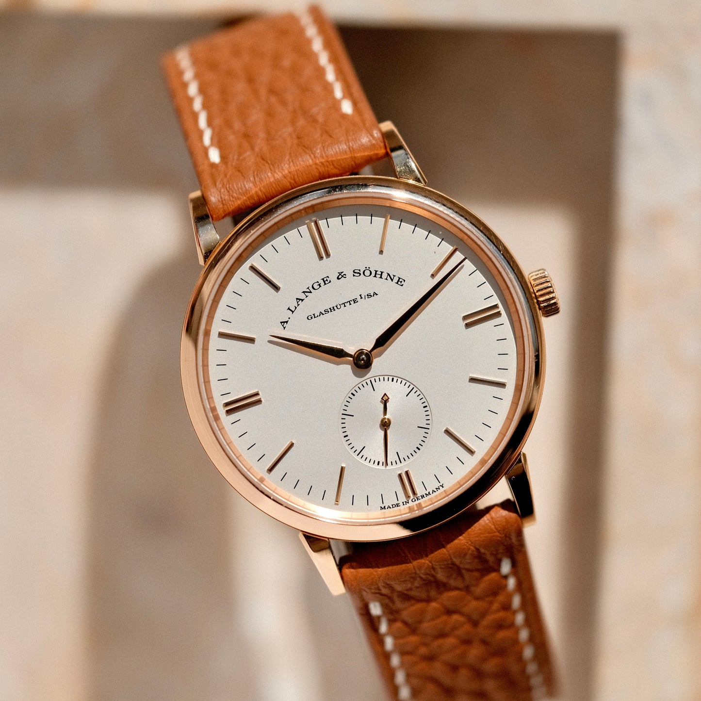 2018 Saxonia 35mm 18k Rose Gold, Box & Papers.