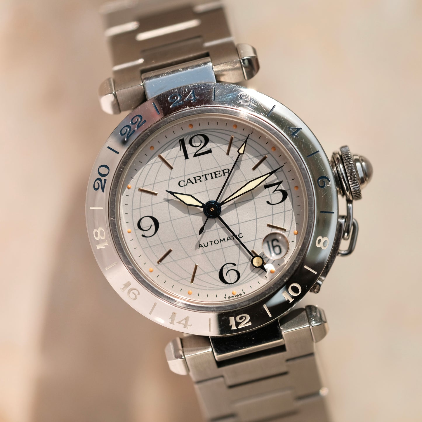 1990’s Pasha C GMT Ref 2377, Pumpkin Patina dial!