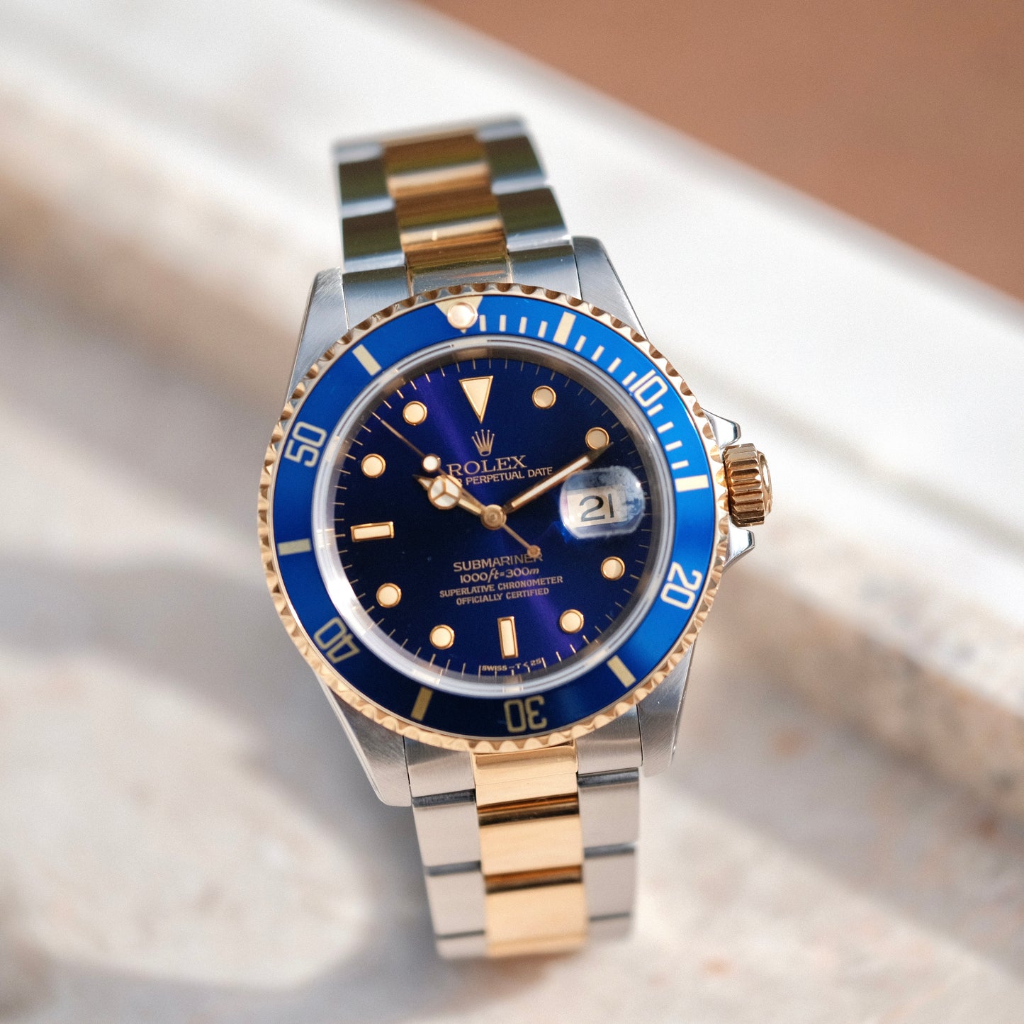 1991 SUBMARINER 16613 BLUESY PURPLE DIAL