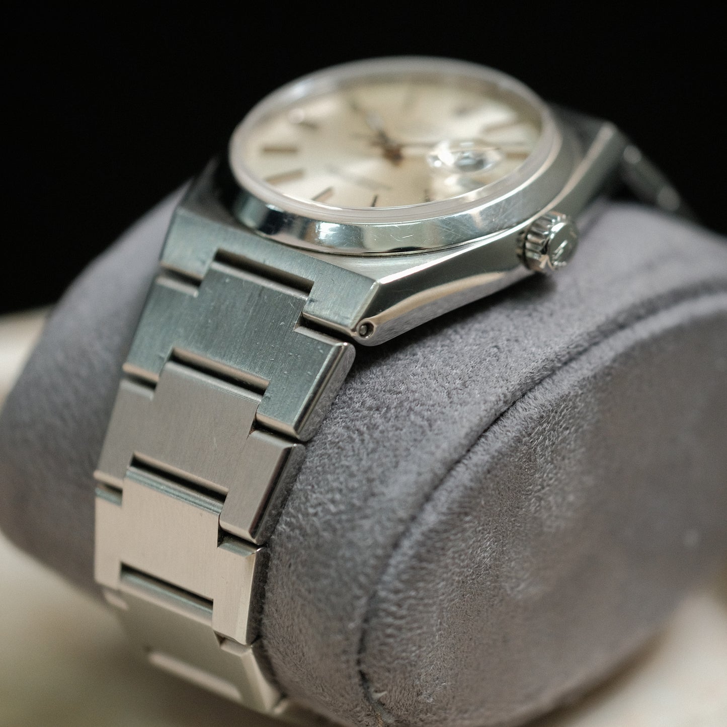 1979 Datejust Oysterquartz steel ref 17000, silver dial.