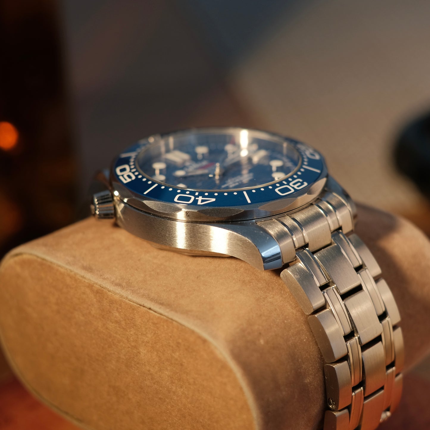 2019 Seamaster Professional Ceramic Blue on Bracelet, Box & Papers.