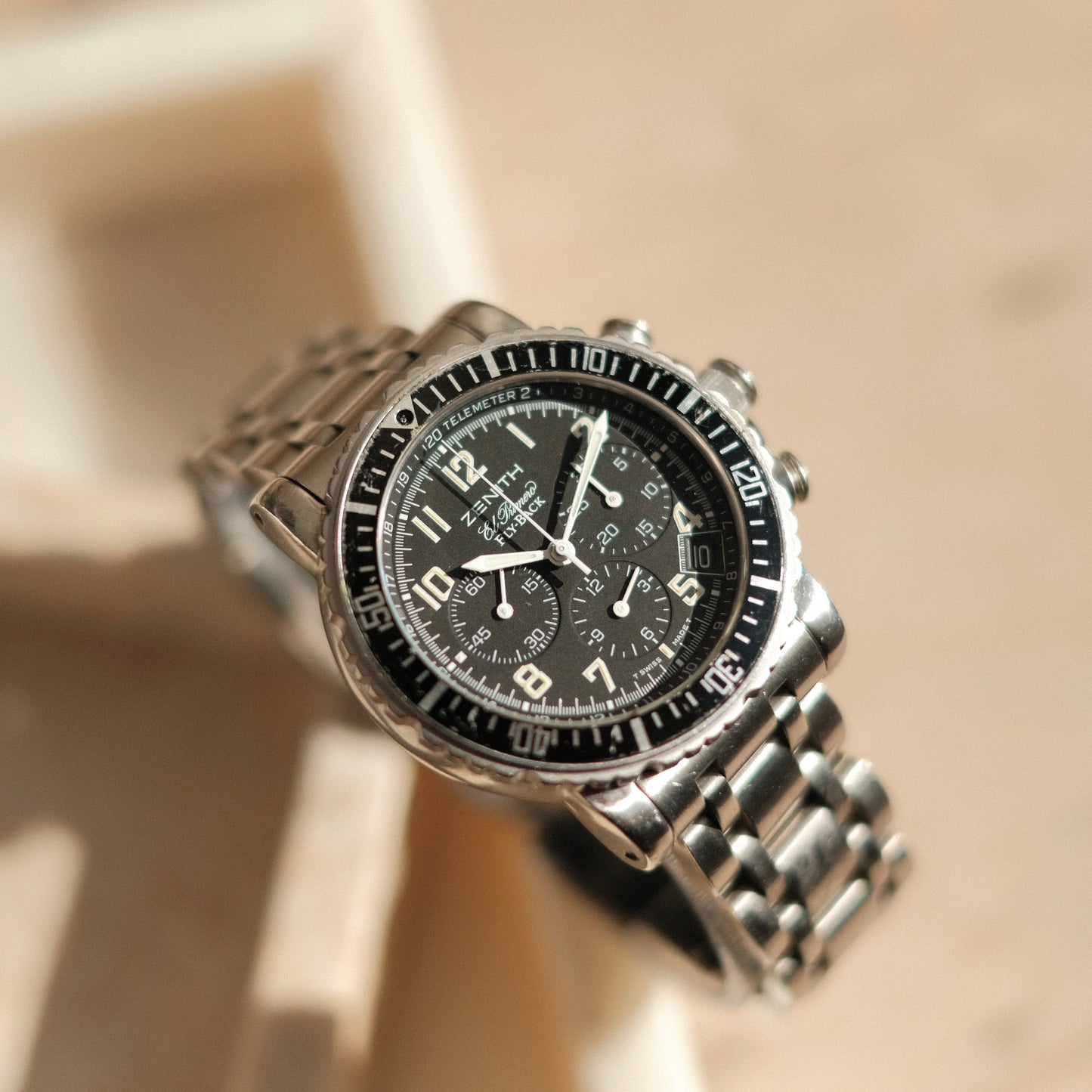 1999 Zenith El Primero Flyback Rainbow Chronograph, Full set!