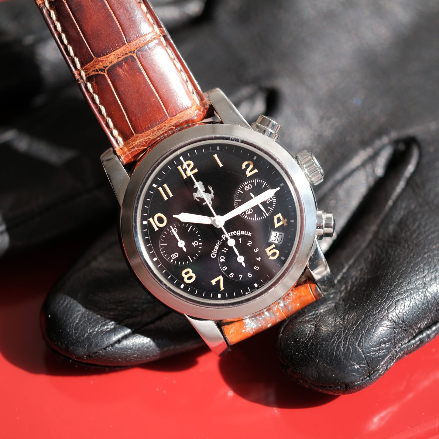 1990’s Ferrari Chronograph ref 8020, With Original Box.