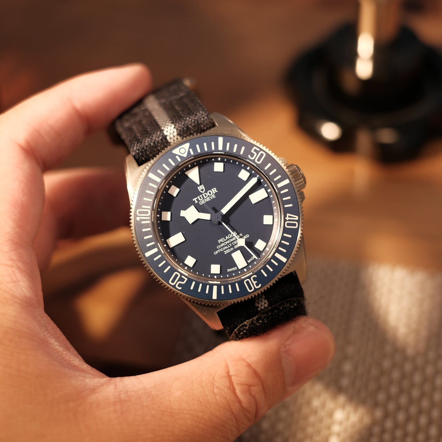 2023 Pelagos FXD Marine Nationale Blue Ref 25707B/23, Box & Papers.