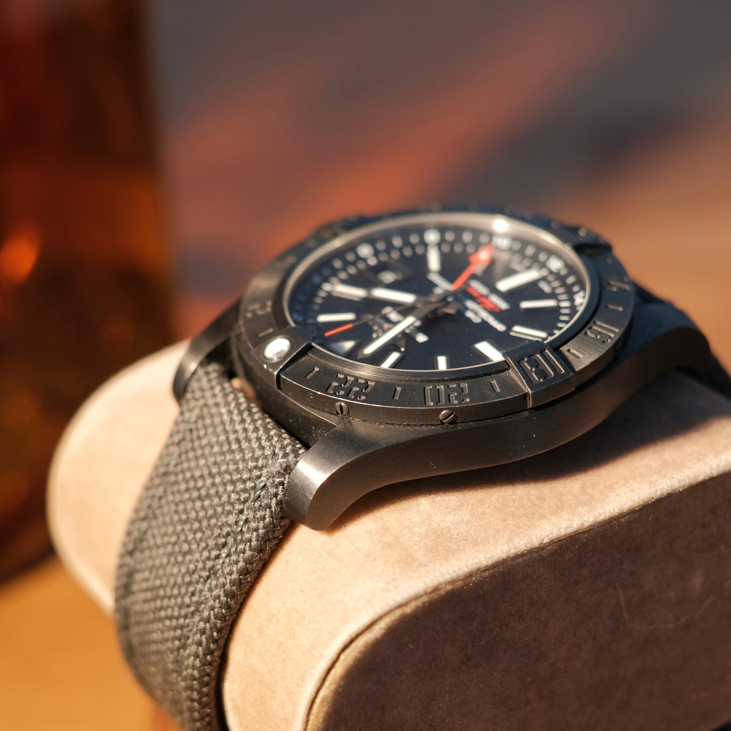 2017 Avenger II GMT Black Steel Volcano Black, Box & Papers.