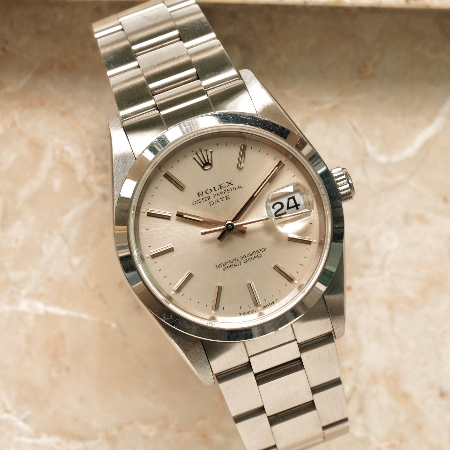 Oyster Perpetual 34 ref 15200, Exceptional Condition & Creamy Tritium