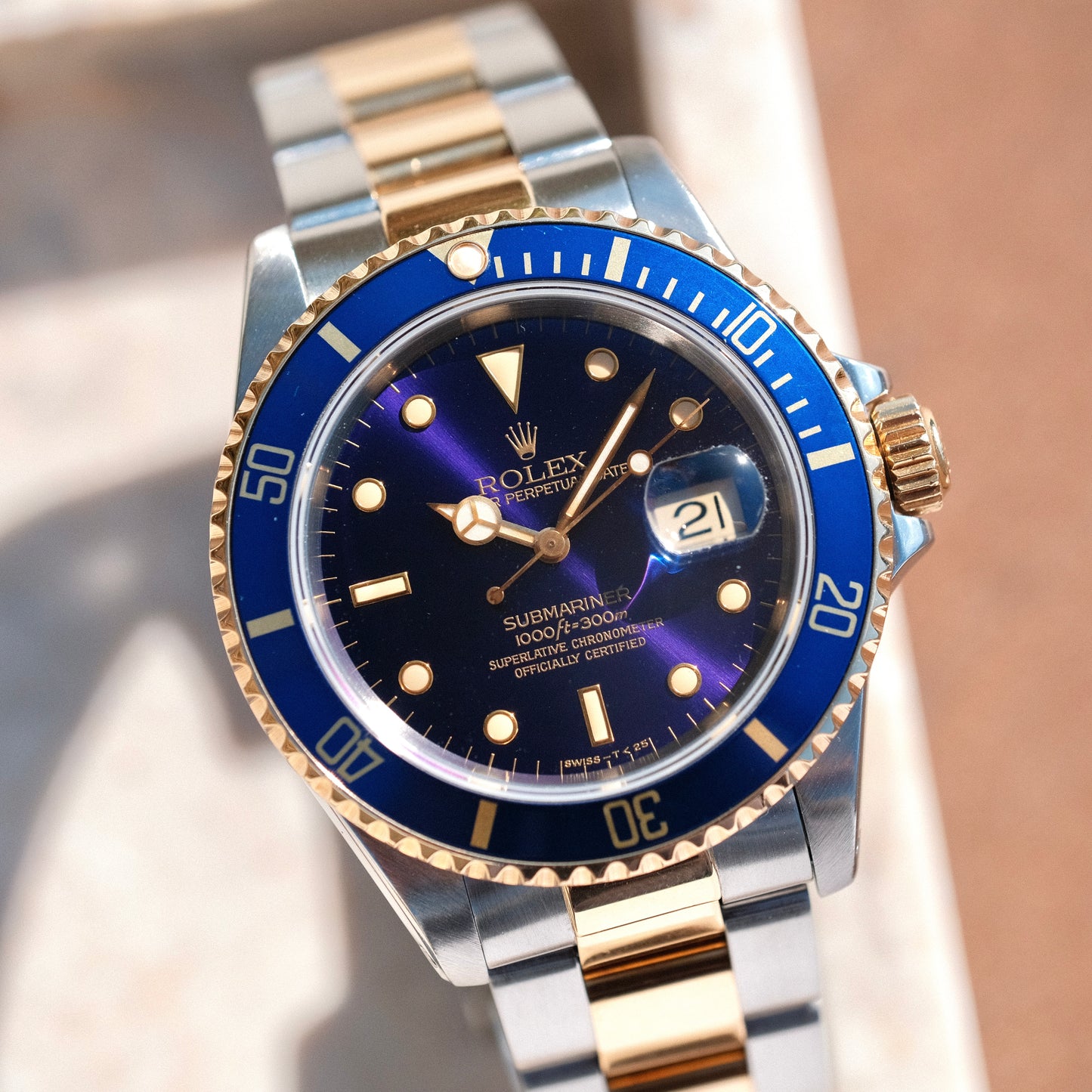 1991 SUBMARINER 16613 BLUESY PURPLE DIAL