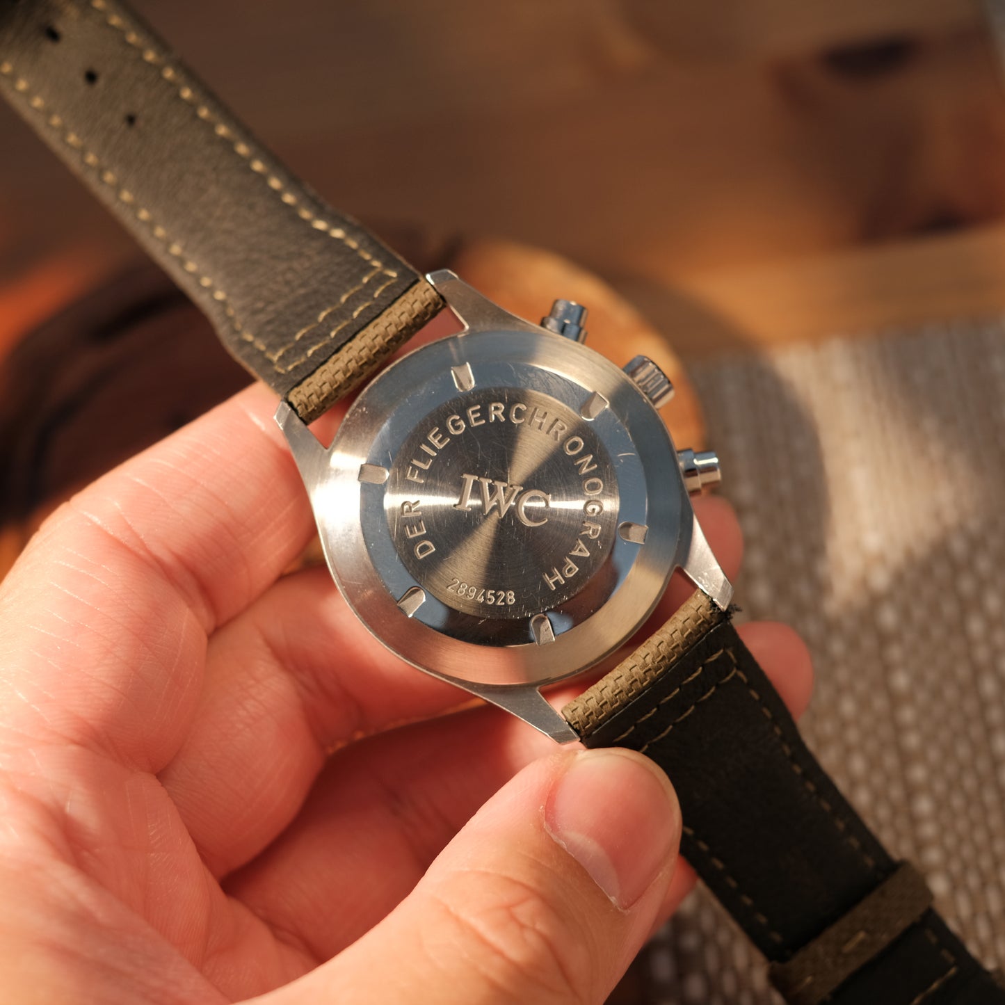 Circa 2000's Pilot’s FliegerChronograph 3706 Italian Market, ref IW370602 with Box.