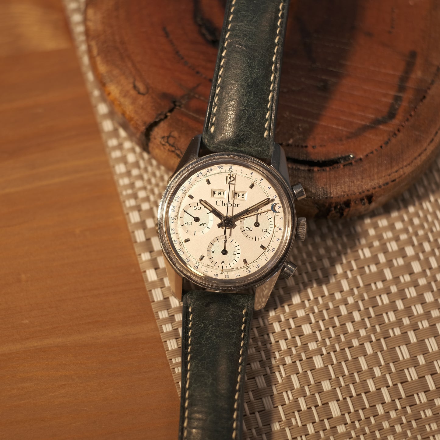 1960’s Triple Date Chronograph Valjoux 72c “Poor man’s Carrera” ref 2547 S.