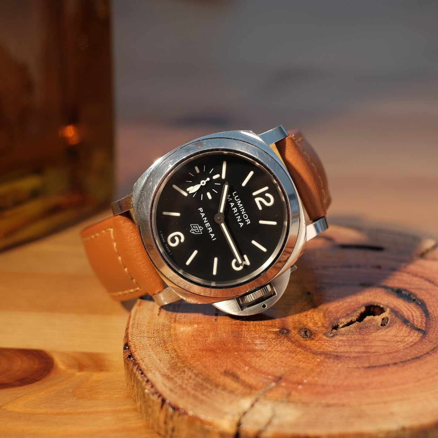 2016 Luminor Marina OP logo Pam0005, Box & Papers.